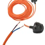 12m FLYMO Extension Cord with Plug for Lawn Mower & Grass Trimmer