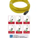12m UK Power Cord for Karcher Vacuum Cleaners