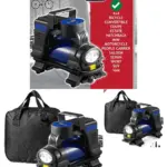 12V Digital Portable Tire Inflator with LED Light – Car & Bike Bag