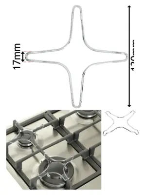 130mm Small Gas Hob Trivet for Moka Pot & Pan