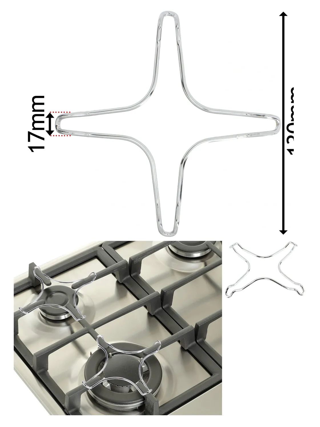 130mm Small Gas Hob Trivet for Moka Pot & Pan