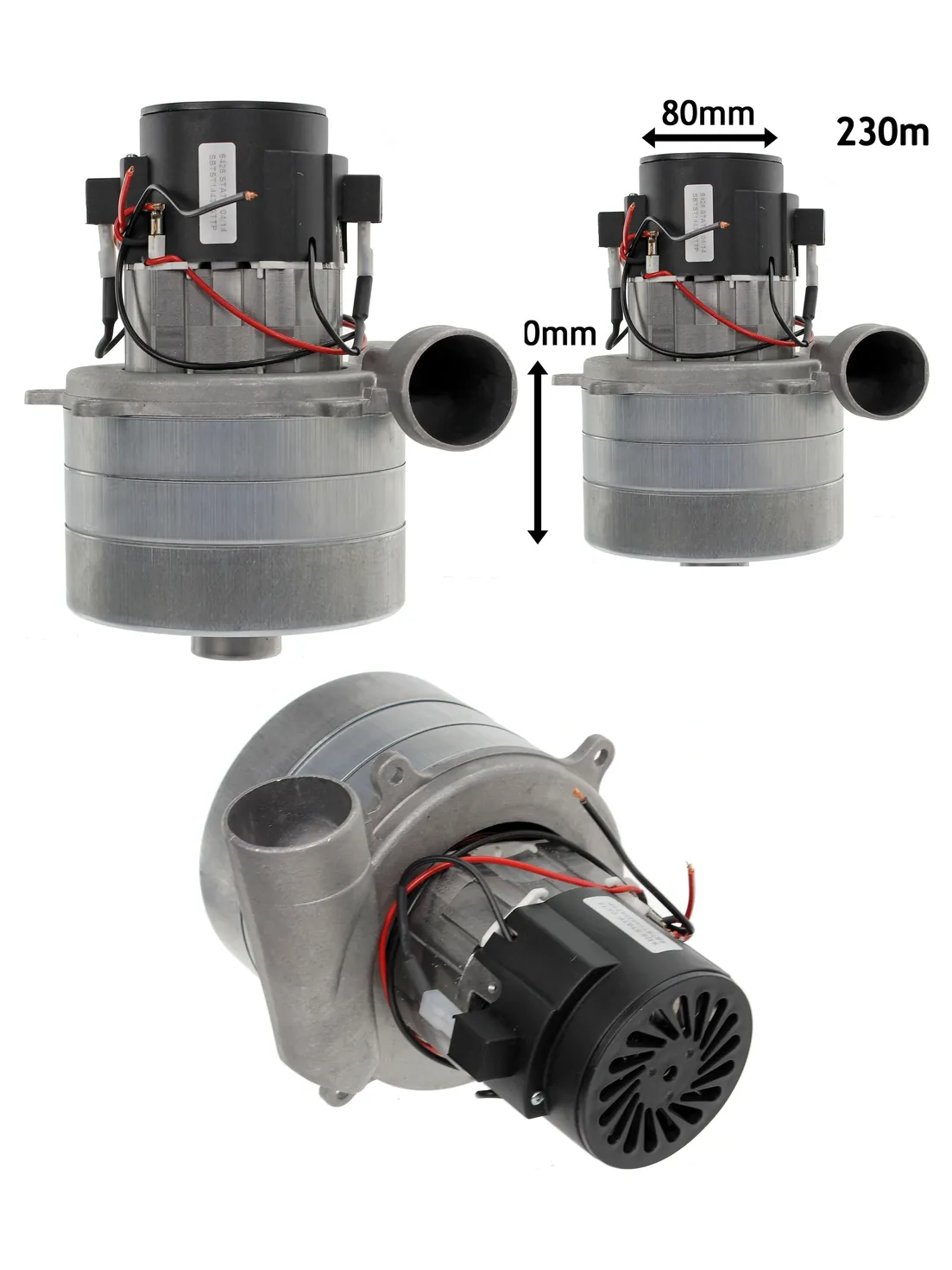 1400W Triple-Stage Tangential Motor for Truvox Vacuum