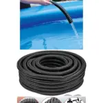 15m Flexible Corrugated Garden & Pond Hose – 32mm with 2 Clamp Clips