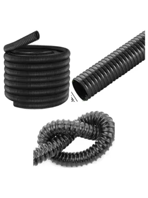 15m Universal Flexible Vacuum Hose 32mm Corrugated Tube Cut-to-Size