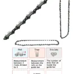 16" (40cm) 57-Drive Link Chainsaw Chain for Qualcast CS40/GCS400