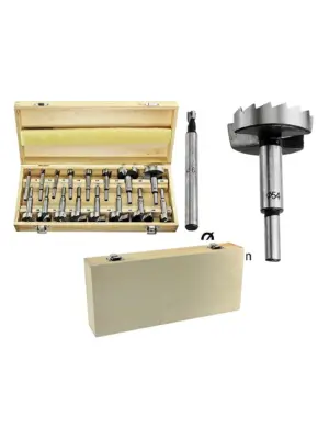 16‑Piece Forstner Wood Drill Bit Set, 6mm‑54mm Precision Bits