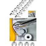 16‑Piece Metric Crowfoot Wrench Set, 3/8″ Drive, 10‑22mm Sizes