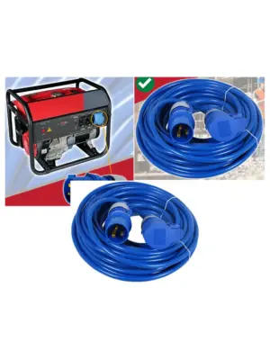 16A 14m Heavy Duty Outdoor Extension Cord 2.5mm² 240V Blue