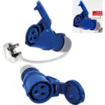 16A to 13A Caravan Power Converter Lead – 3‑Pin Mains Plug Adapter