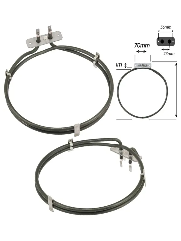 1800W 2‑Turn Heating Element for Lamona HAP5002/5003 & HJA5100 Ovens