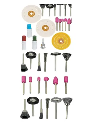 19-Piece Metal Polishing Kit with Buffing Wheels, Compound & Stone Set