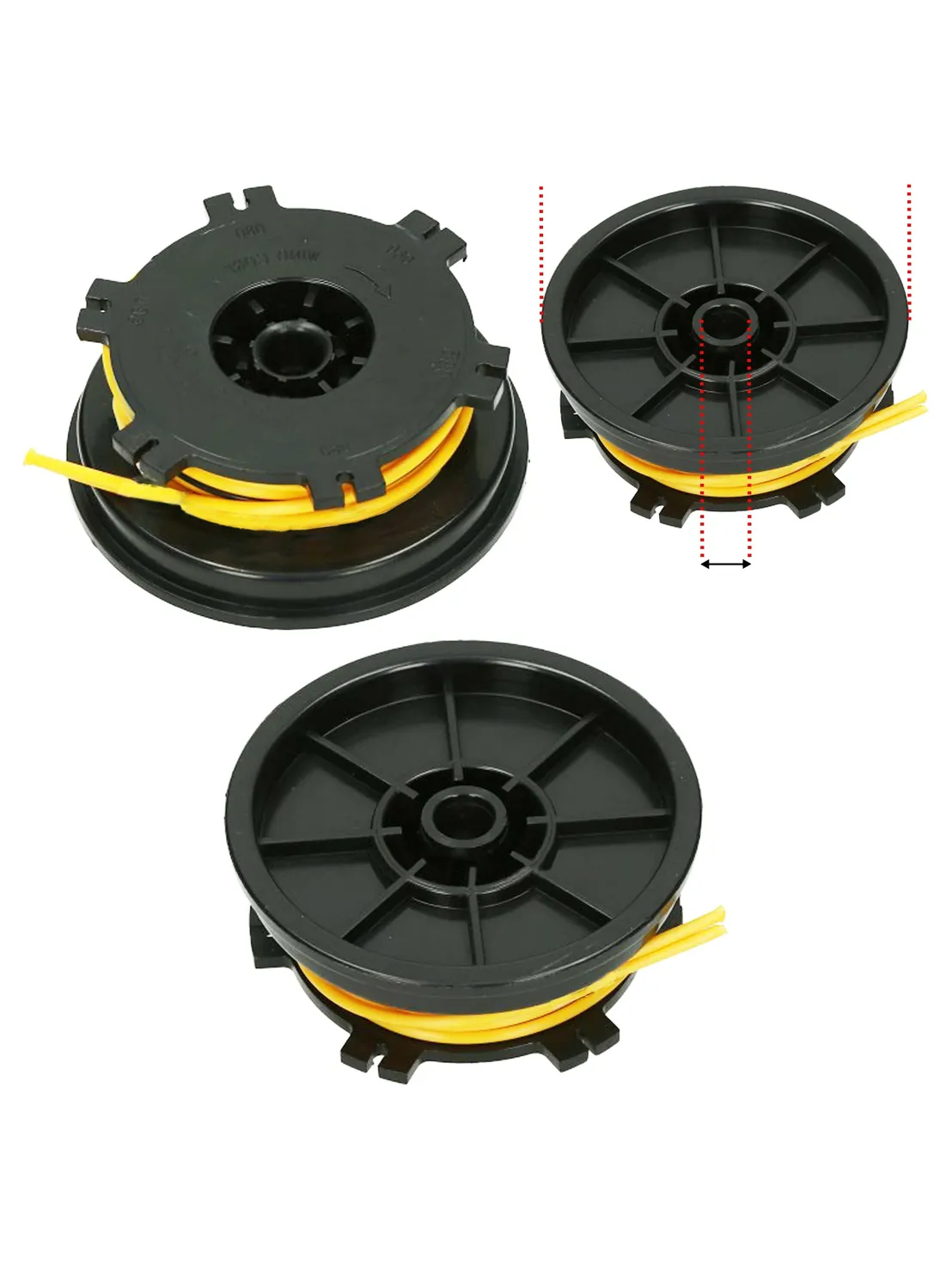 2.4 mm Dual-Spool Line for Homelite D630CD/D830CB Weed Trimmer