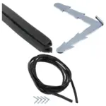 2.4m Rubber Oven Door Gasket with Corner Clips for Bush Cookers
