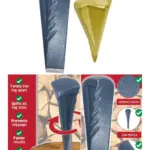 2.5kg Heavy‑Duty Log Splitter Kit – 9‑Piece Steel Wedges, Axe & Maul