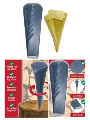 2.5kg Heavy‑Duty Log Splitter Kit – 9‑Piece Steel Wedges, Axe & Maul