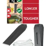 2.5kg Log Splitter Chisel Wedge + Wood Splitting Maul Goggles Kit