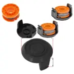2.5m 1.5mm Line Spool & Guard for BB1152 Garden Strimmer – 2 Pack