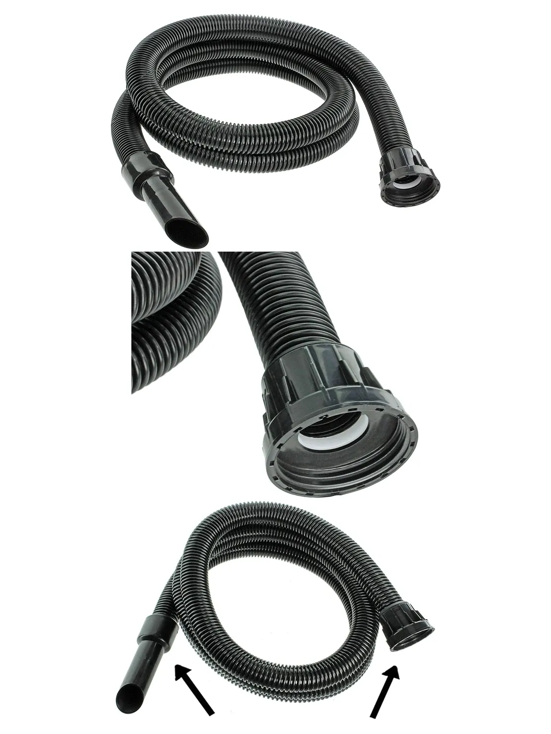 2.5m Conical Suction Hose 32‑38mm for Numatic Henry Hetty James Vacuums