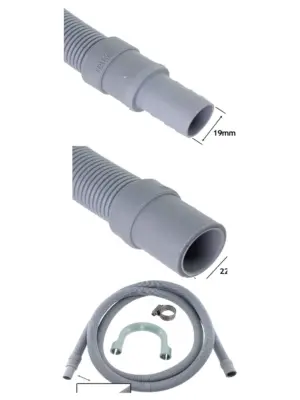 2.5m Drain Hose Extension Kit for Indesit Washer & Dishwasher 19-22mm
