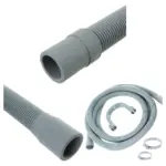 2.5m Drain Hose for Washer & Dishwasher with Clip Set 30/22mm