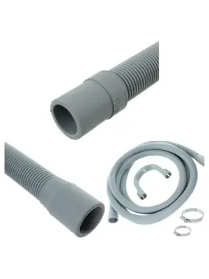 2.5m Drain Hose for Washer & Dishwasher with Clip Set 30/22mm