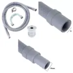 2.5m Drain Hose & Seal Plug Kit for Washing Machine & Dishwasher