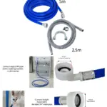 2.5m Fill & 5m Drain Hose Set for Frigidaire, Daewoo & Fagor Washers