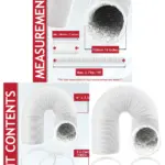 2.5m Insulated PVC/Aluminum Vent Hose for Bush AC with Clips