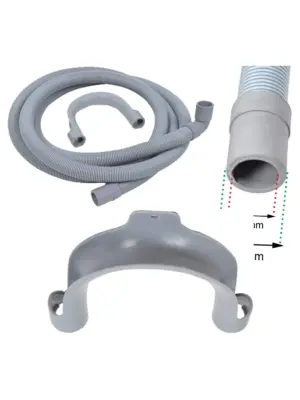 2.5m Right-Angle Drain Hose for Washers & Dishwashers