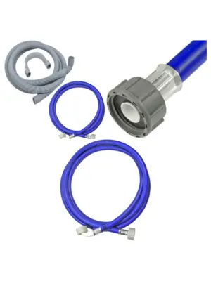 2.5m Universal Dishwasher & Washing Machine Inlet & Drain Hose Set