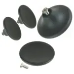 2 Black Handle 4.5 cm Replacement Lid Knobs for Le Creuset Cookware