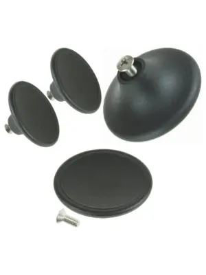 2 Black Handle 4.5 cm Replacement Lid Knobs for Le Creuset Cookware