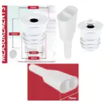 2-in-1 Drain Hose Connector with Silicone Plug for Washer & Dishwasher