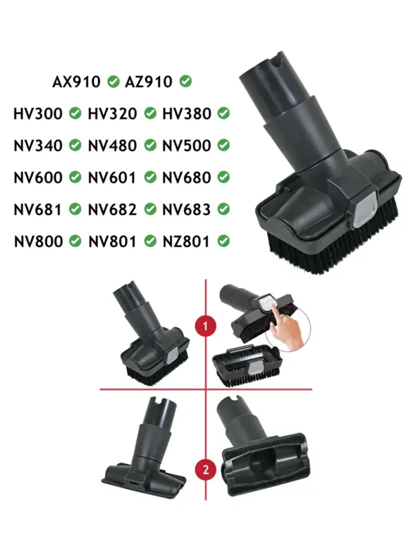 2-in-1 Shark Vacuum Brush for HV300-HV380 & NV340-NV600