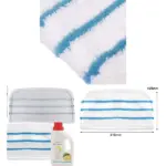 2 Microfiber Pads for Black & Decker Steam Mop + 500ml Detergent
