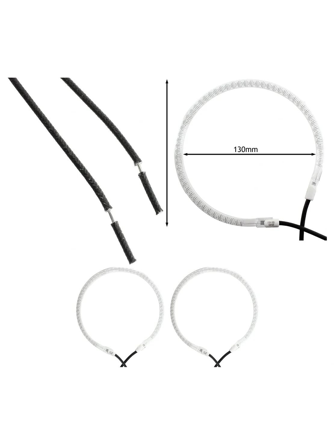 2-Pack 150mm Halogen Oven Heating Element Bulb - 240V 1200-1400W