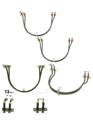 2‑Pack 1700W Heating Elements for Bosch, Neff & Siemens Fan Ovens
