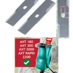 2‑Pack 19.5 cm Metal Replacement Blade for Bosch AXT Garden Shredder