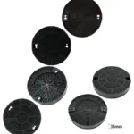 2-Pack 195×35 mm Charcoal Carbon Vent Filter for IKEA Kitchen Hood