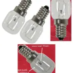 2 Pack 25W Oven Light Bulb E14 Base SES Screw In Lamp for Cookers