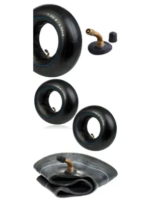 2-Pack 3.5x8 Pneumatic Inner Tubes for Wheelbarrow, Trailer & Scooter
