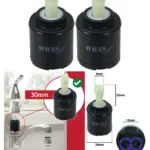2-Pack 30mm Single-Lever Mixer Tap Cartridge for Sink & Bath