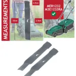 2‑Pack 32 cm Metal Blade for McGregor MER1232/M3E1233RA Lawn Mower