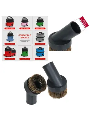 2‑Pack 32mm Horsehair Brush Set for Numatic Henry Hetty Vacuums Hoover