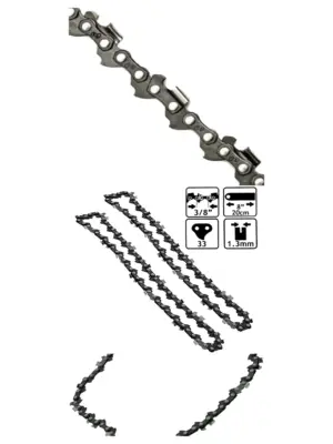 2-Pack 33-Link Saw Chain for Qualcast YT4348, 20 cm Bar