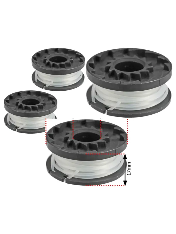 2-Pack 4 m Trimmer Line for Qualcast GTLi18 N0F-GT-250/18-E