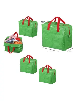 2-Pack 50L Green Laundry Wash Organizer Bags – Large Mesh Hamper