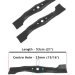 2-Pack 53 cm Replacement Blades for Honda HRB/HRD/HRG/HRH Mowers