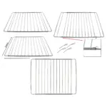 2-Pack Adjustable Extendable Oven Rack for Frigidaire