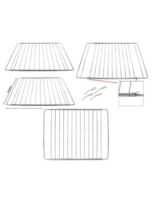 2-Pack Adjustable Extendable Oven Rack for Frigidaire